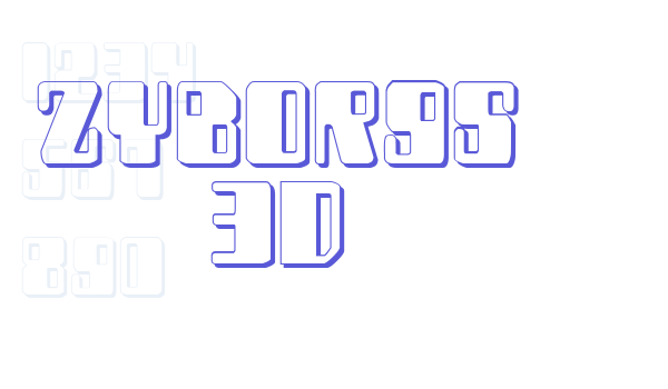 Zyborgs 3D Font