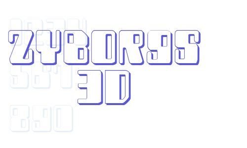 Zyborgs 3D Font Download