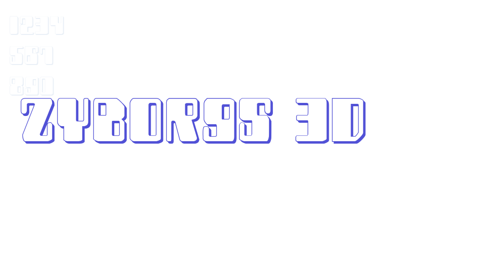 Zyborgs 3D-font-download