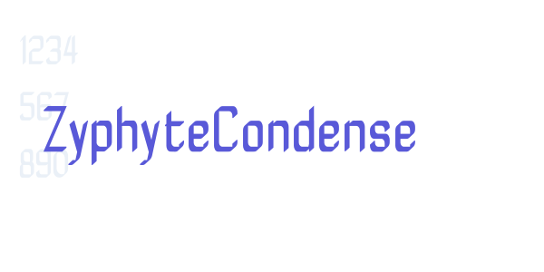 ZyphyteCondense font free