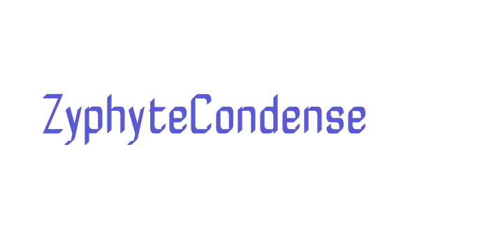 ZyphyteCondense Font Download