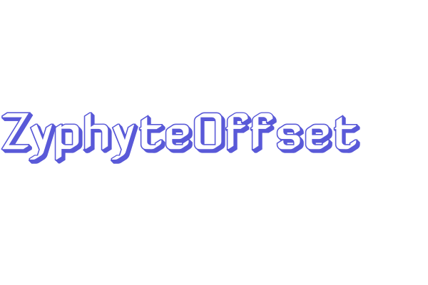 ZyphyteOffset Font