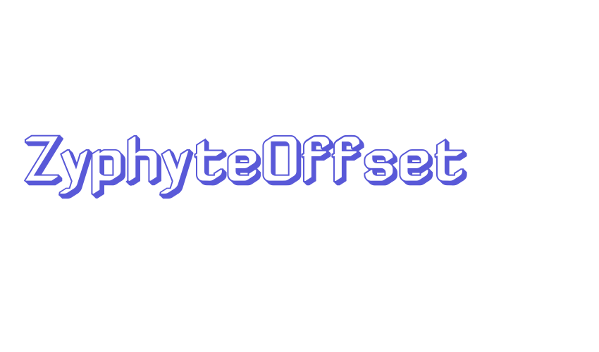 ZyphyteOffset Font