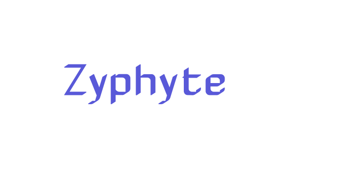 Zyphyte Font