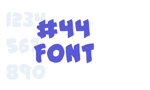 #44 Font Font Download