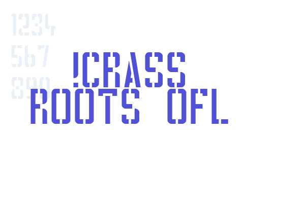 !CRASS ROOTS OFL Font Download