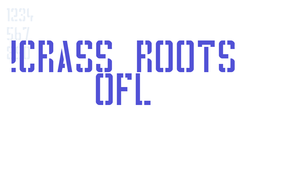 !CRASS ROOTS OFL-font-download