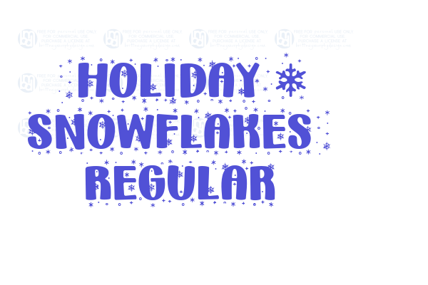 _Holiday * Snowflakes_ Regular