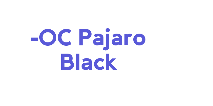 -OC Pajaro Black Font Download