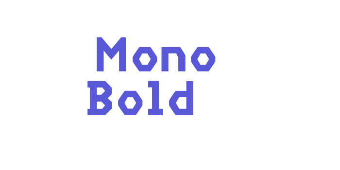 ‘ Mono Bold Font