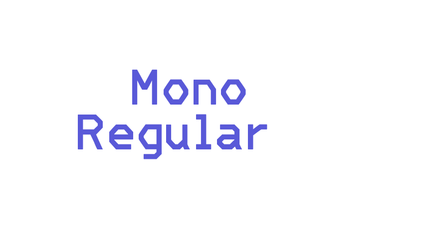 ‘ Mono Regular Font Download