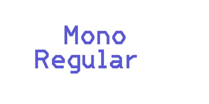 ‘ Mono Regular Font Download