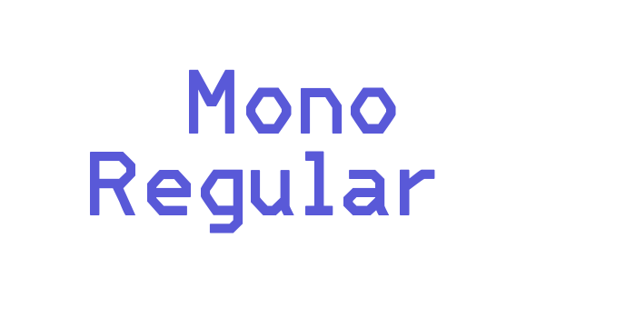 ‘ Mono Regular Font