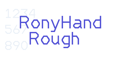 ‘ RonyHand Rough-font-download