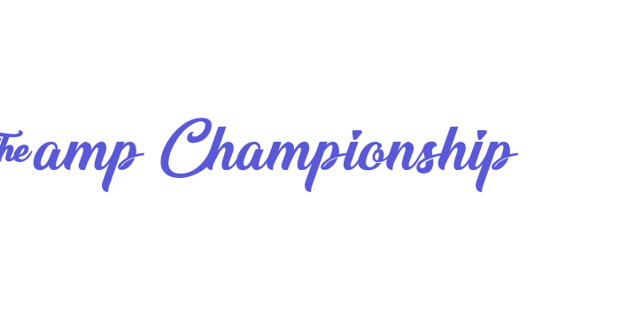 &Championship Font