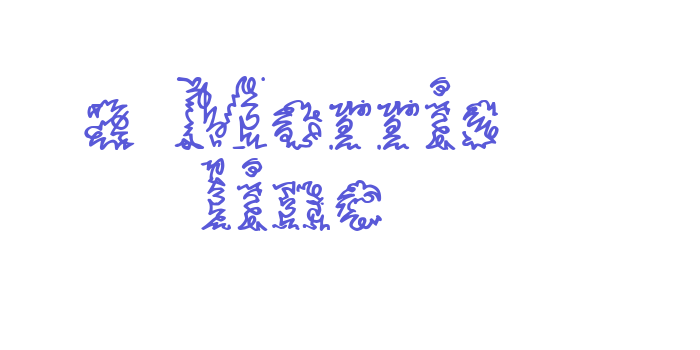 a Morris line Font Download