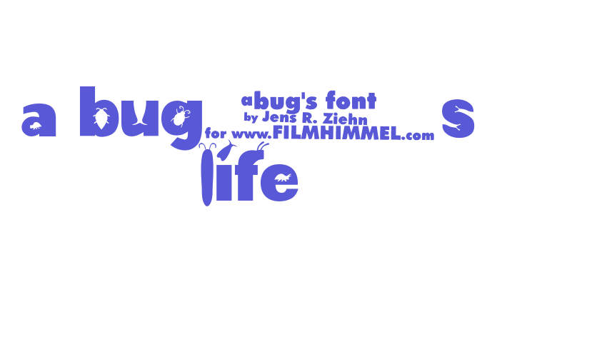 a bug’s life Font