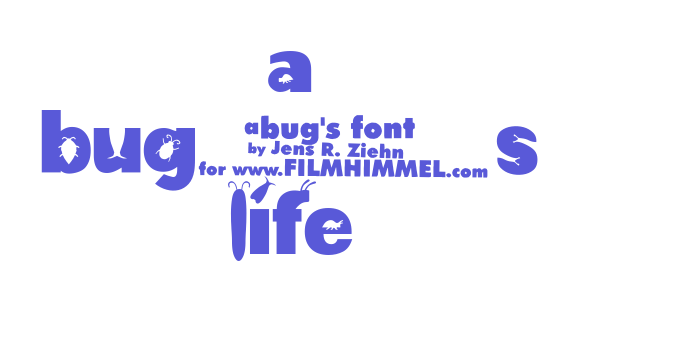 a bug’s life Font Download