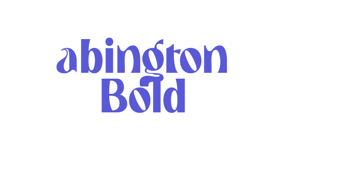 abington Bold Font Download