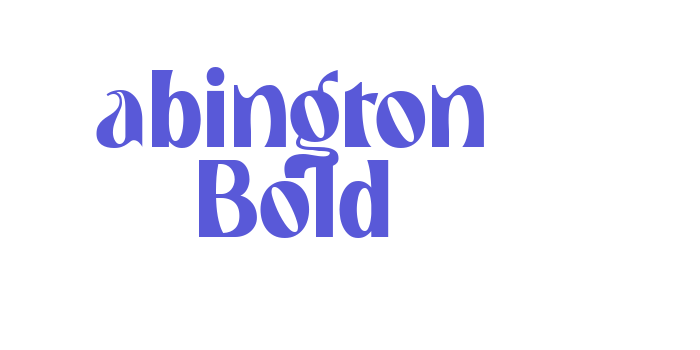 abington Bold Font