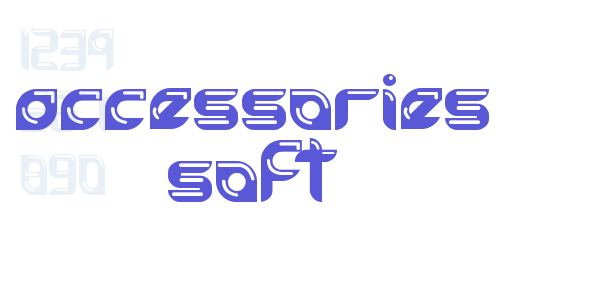 accessories soft font free