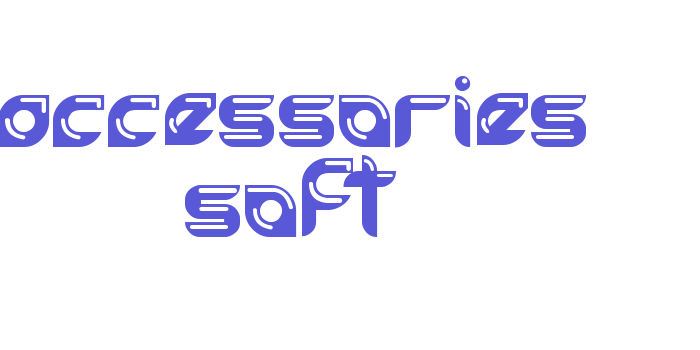 accessories soft Font