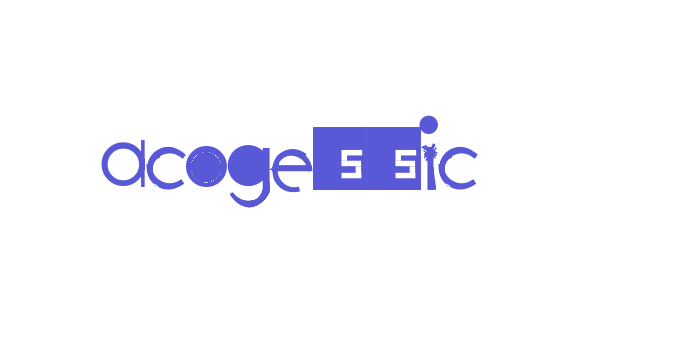 acogessic Font Download