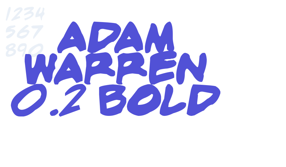 adam warren 0.2 Bold-font-download