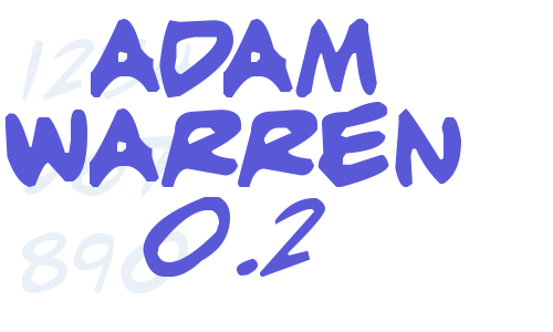 adam warren 0.2 Font Download