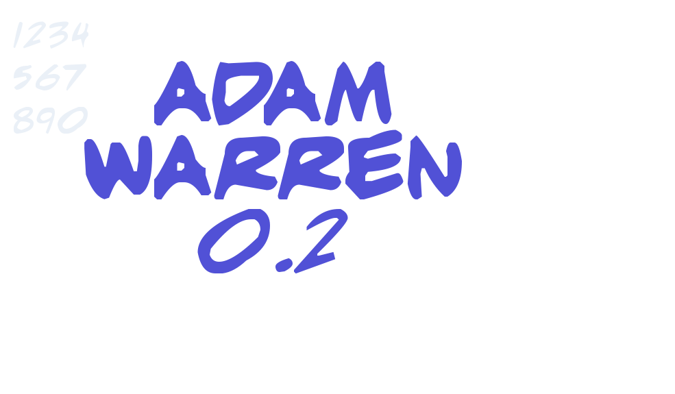 adam warren 0.2-font-download