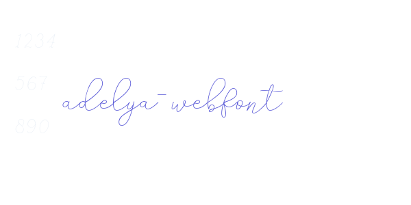 adelya-webfont font free