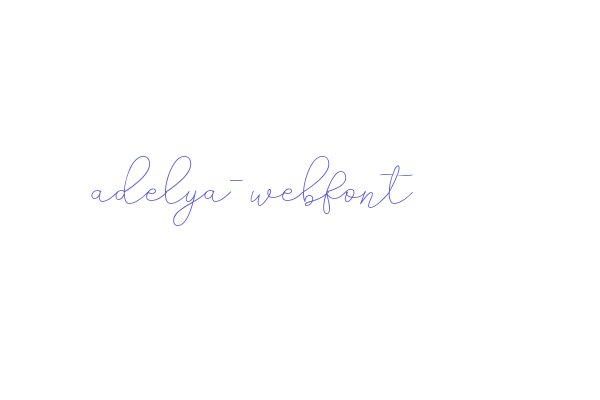 adelya-webfont Font