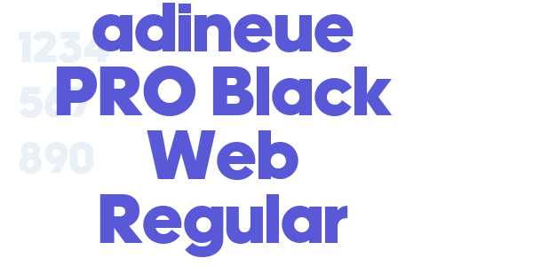 adineue PRO Black Web Regular font free