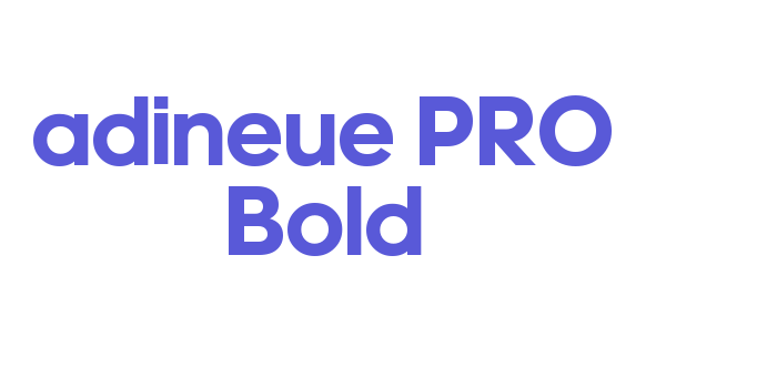 adineue PRO Bold Font Download