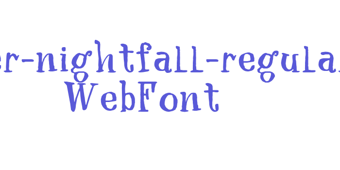 after-nightfall-regular WebFont Font Download