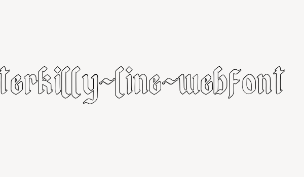 afterkilly-line-webfont Font