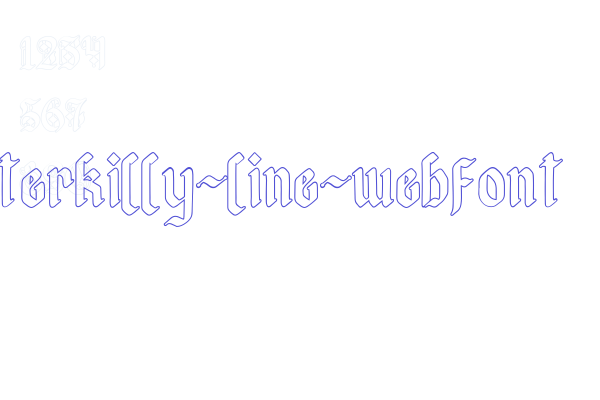 afterkilly-line-webfont Font Download