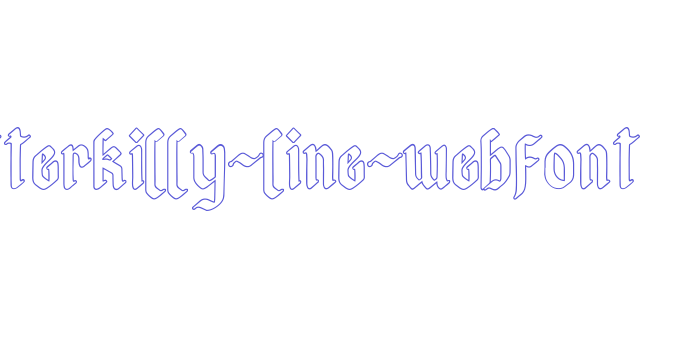 afterkilly-line-webfont Font Download