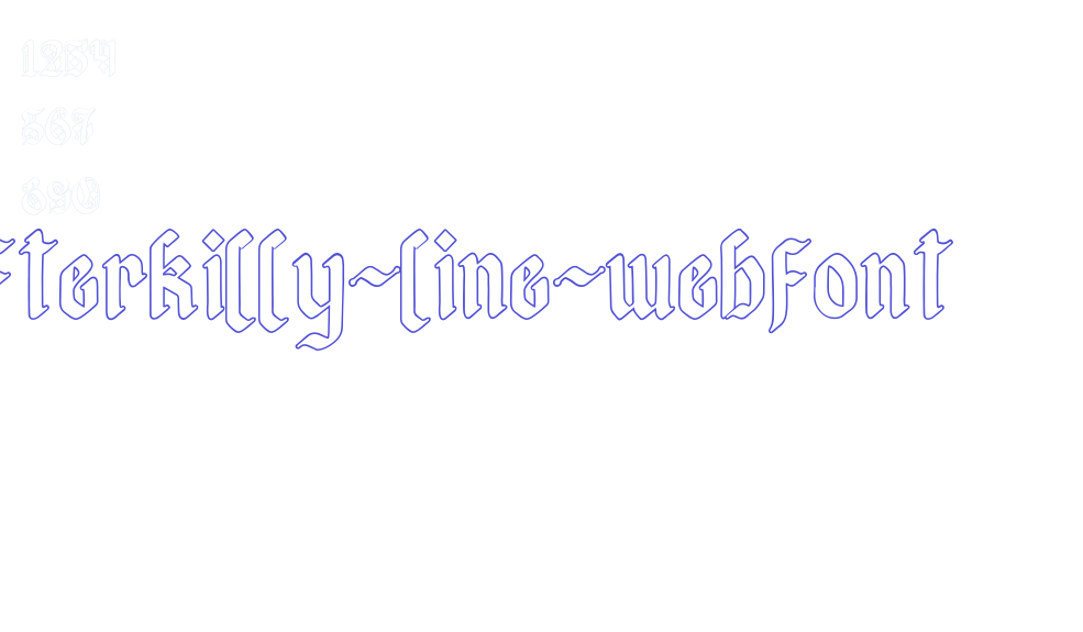 afterkilly-line-webfont-font-download