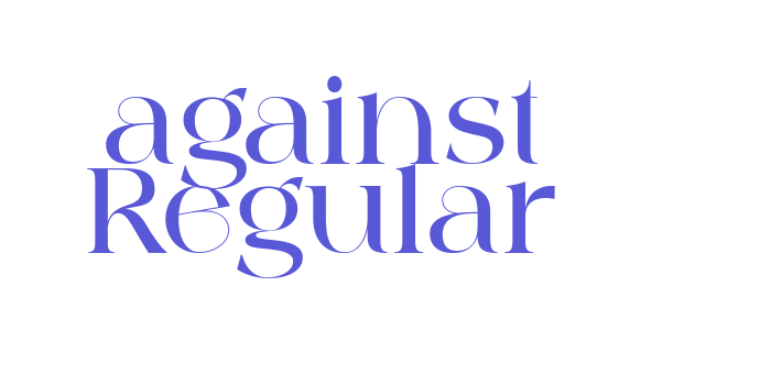 against Regular Font Download