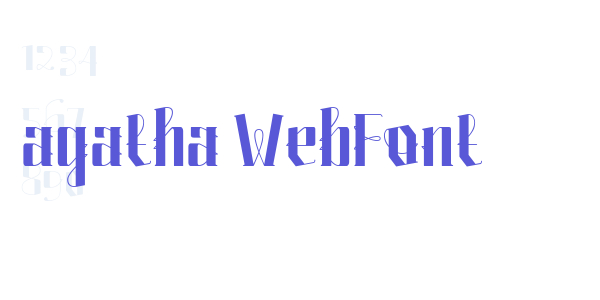 agatha WebFont font