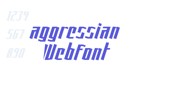 aggressian WebFont font