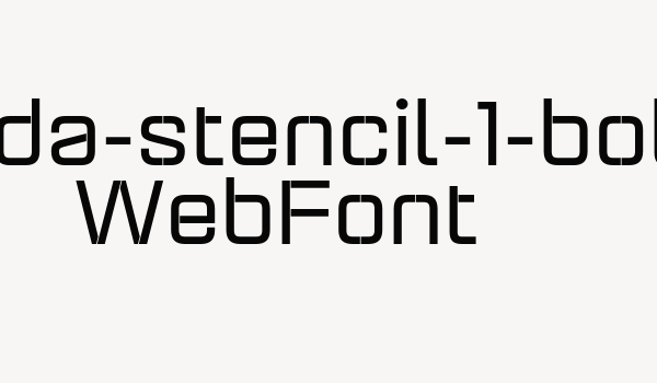 aguda-stencil-1-bold WebFont Font