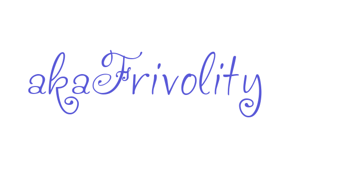 akaFrivolity Font Download