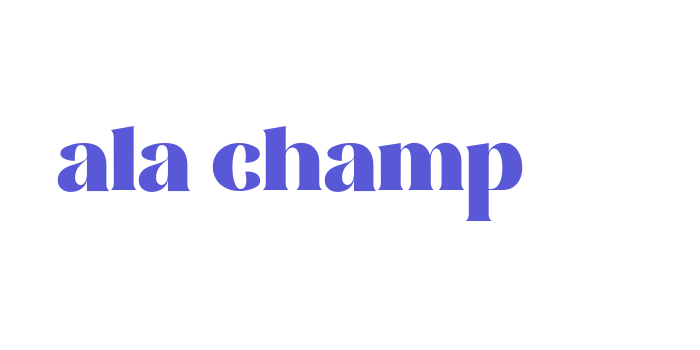 ala champ Font Download