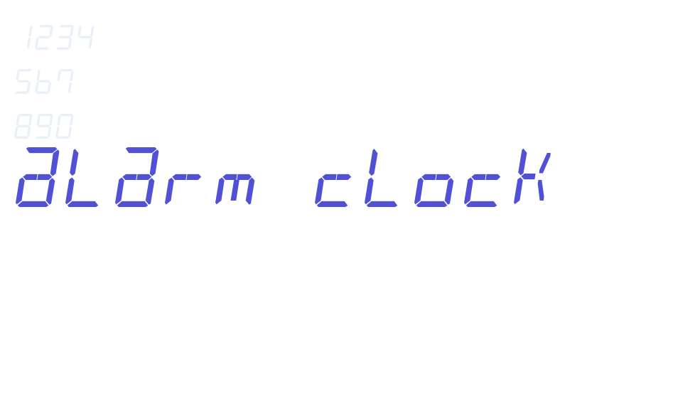 alarm clock-font-download