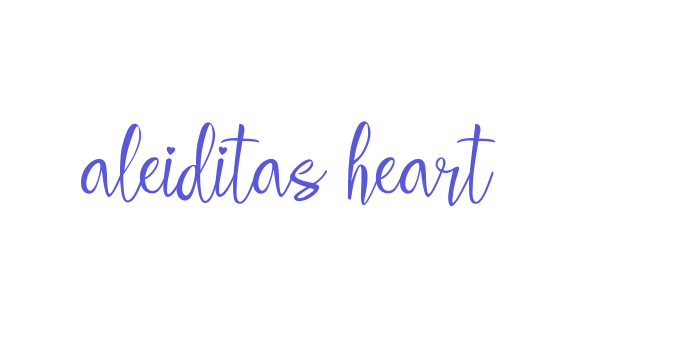 aleiditas heart Font