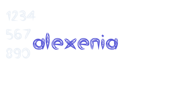 alexenia font