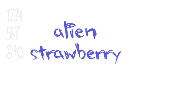 alien strawberry font free