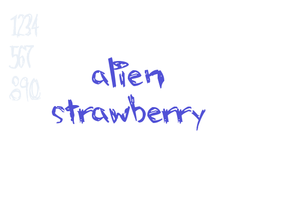 alien strawberry Font Download